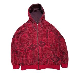 Red Graphic Hoodie